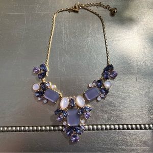 Kate Spade purple statement necklace.